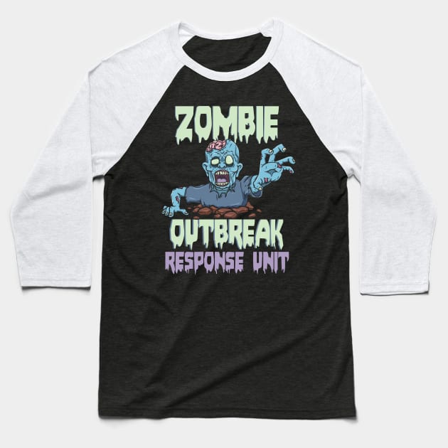 Apocalpyse Zombies Response Team Baseball T-Shirt by Fresan